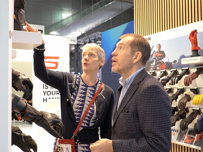 Sara and Chris at EICMA 2025